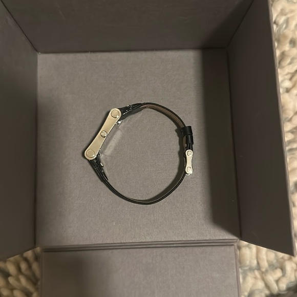 Christian Dior Vintage watch black leather band Crystal dial w/boxes used twice! - Picture 8 of 17